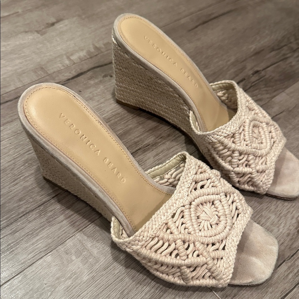 Veronica Beard Women Ezrah Macrame Espadrille Wedge - Picture 4 of 6